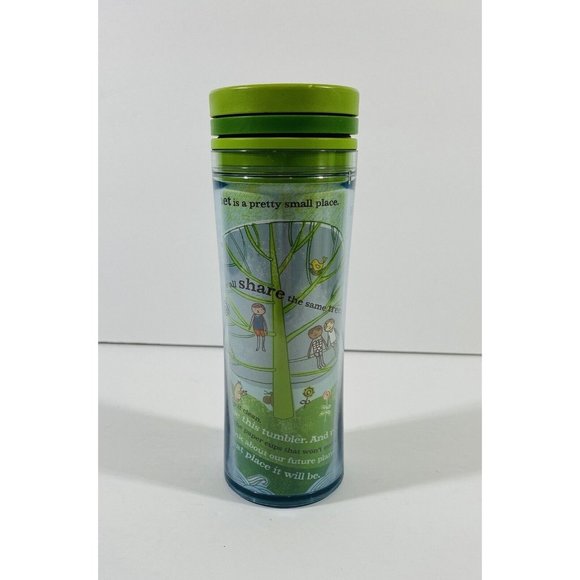 Starbucks Kids Green Recycled Travel Cup Twist Tumbler Save the Planet 8 oz Lid - Picture 1 of 10